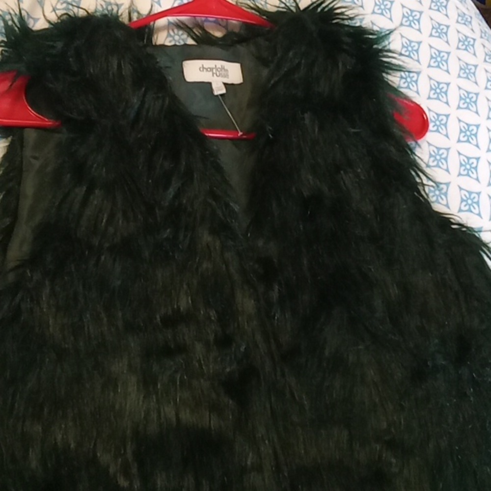 Green Fur Vest